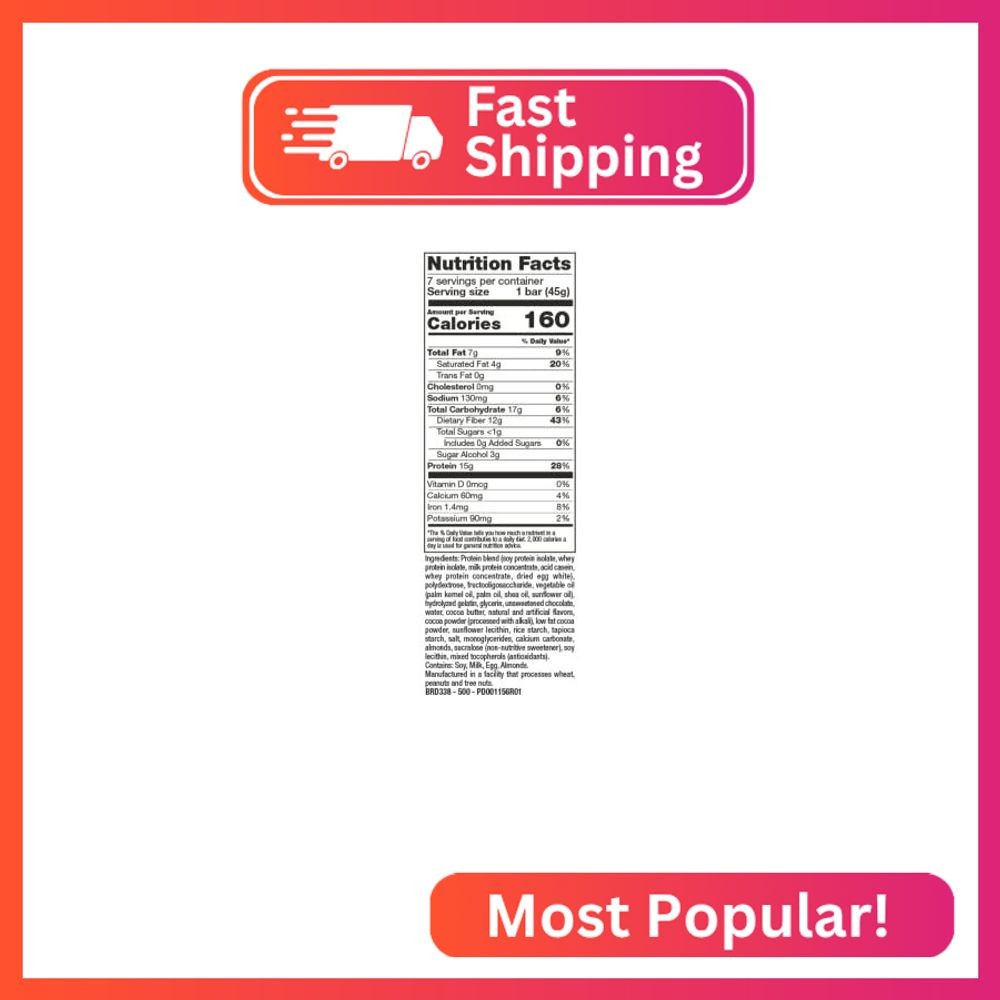 PROTIFIT – Low Calorie Snack Bar for Healthy Diets, High Protein, 15g Protein, L