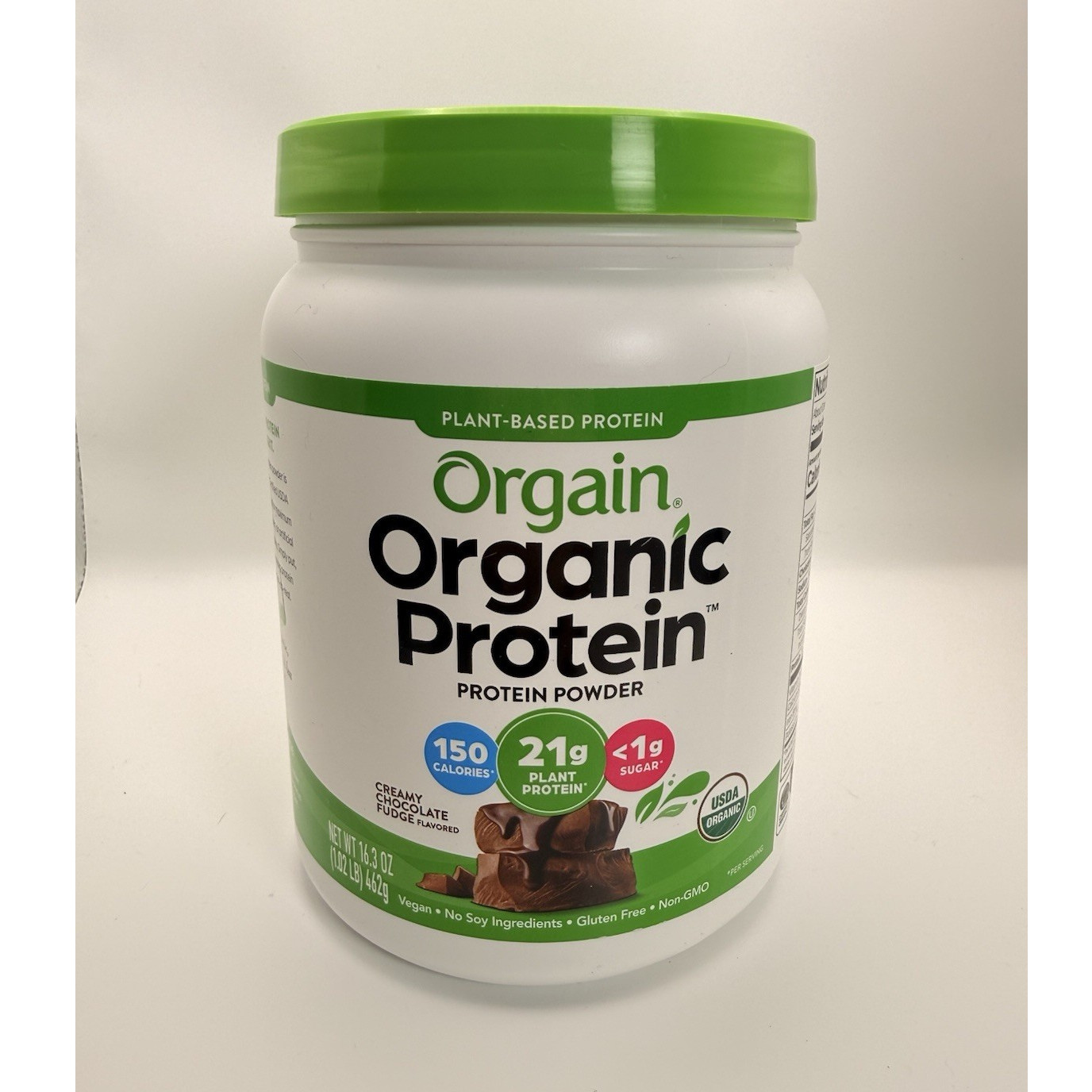 Orgain Creamy Chocolate Fudge Plant-Based Protein Powder 16.3oz