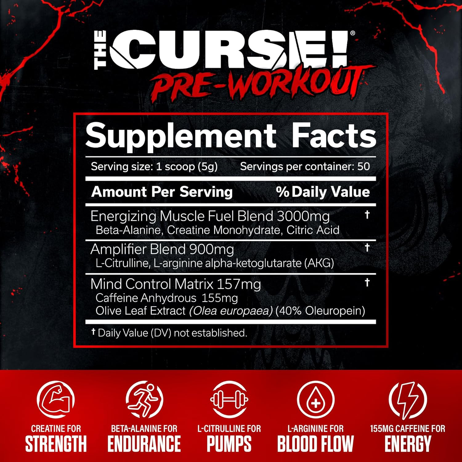 the Curse! Tropical Storm Pre Workout Powder with Creatine – Extreme Energy Prew