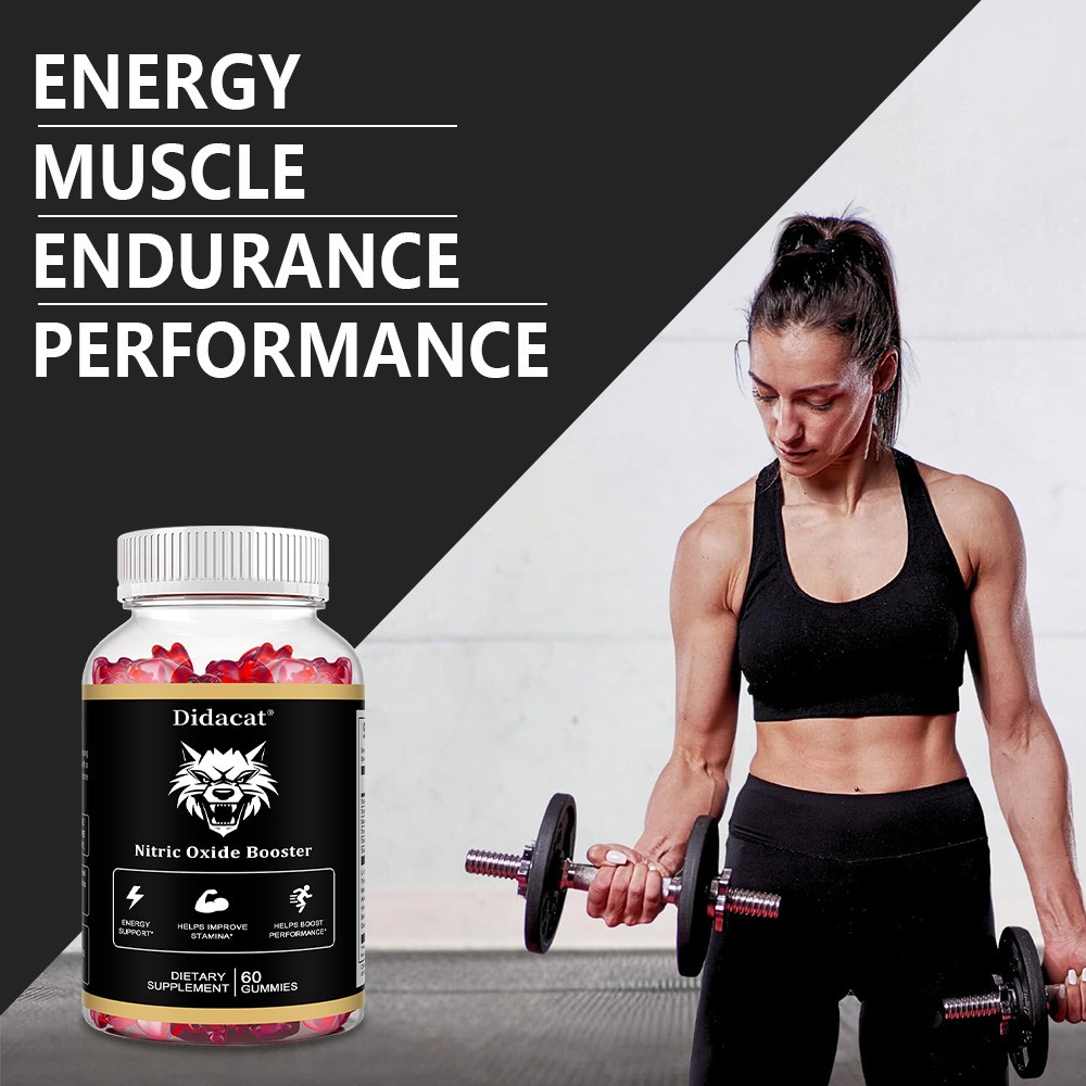 Maca root 100mg,Ashwagandha 100mg 60 gummies | Nitric oxide booster | Strength