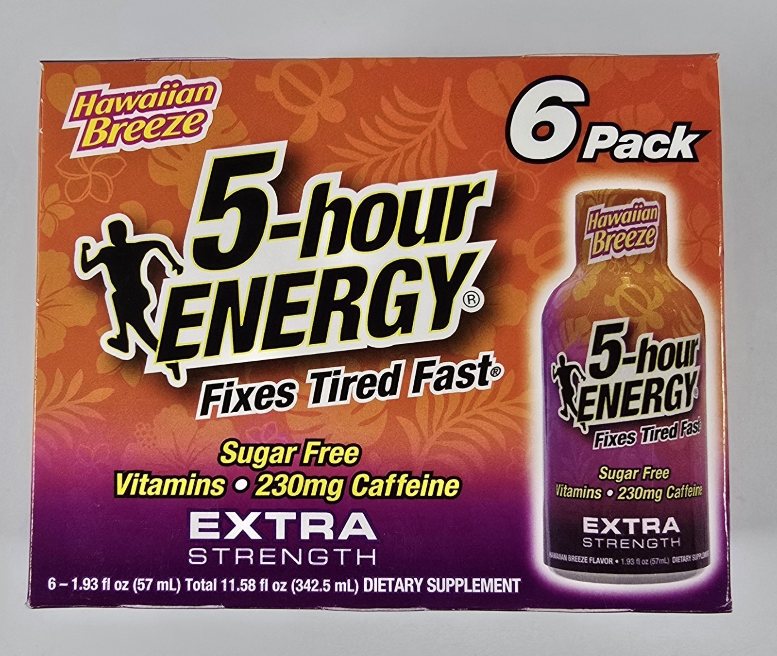 Lot of 4 (6-Packs) 5-Hour Energy EXTRA STRENGTH 24 Shots 2 FLAVORS