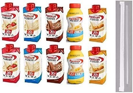 Premier Protein Shakes Drinks – Low Carb High Protein Shakes Variety 10 Pack…