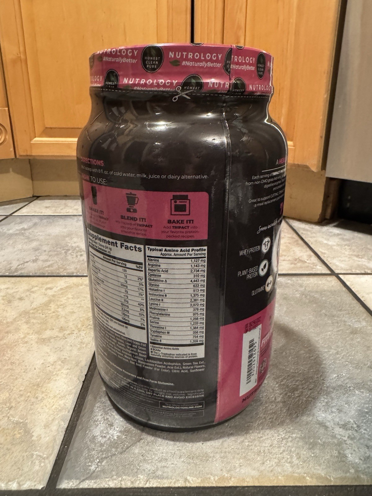 Nutrology TRIPACT Protein Powder Superberry 7-in-1 Meal Replacement Shake wit…