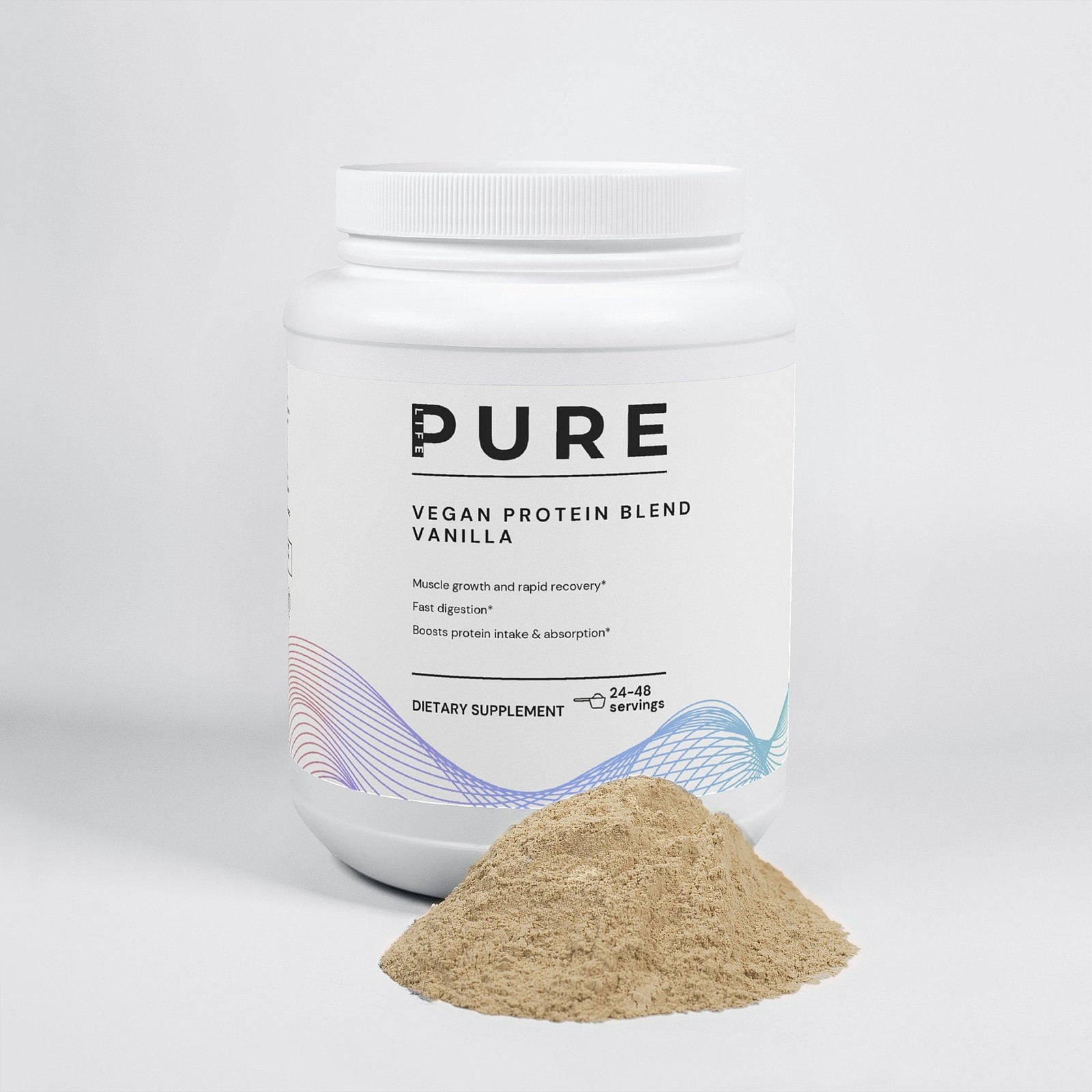 PURE LIFE Vegan Protein (Vanilla) – 48 servings