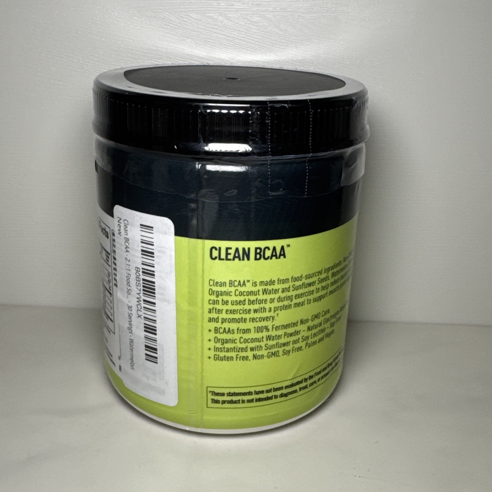 Clean Machine Clean BCAA Watermelon 30 Servings 8.04oz Organic Coconut Water Ele