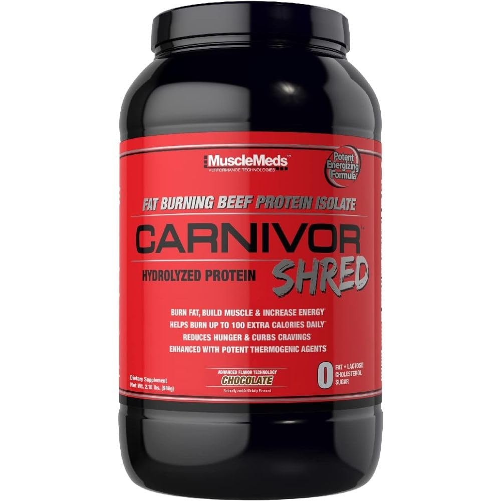 MuscleMeds Carnivor Shred Fat Burning 2.18 Pound (Pack of 1), Chocolate