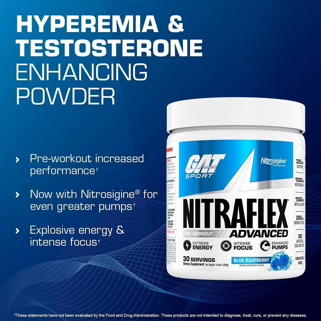 Nitraflex Powder – Boosts Strength & Energy, Blue Raspberry