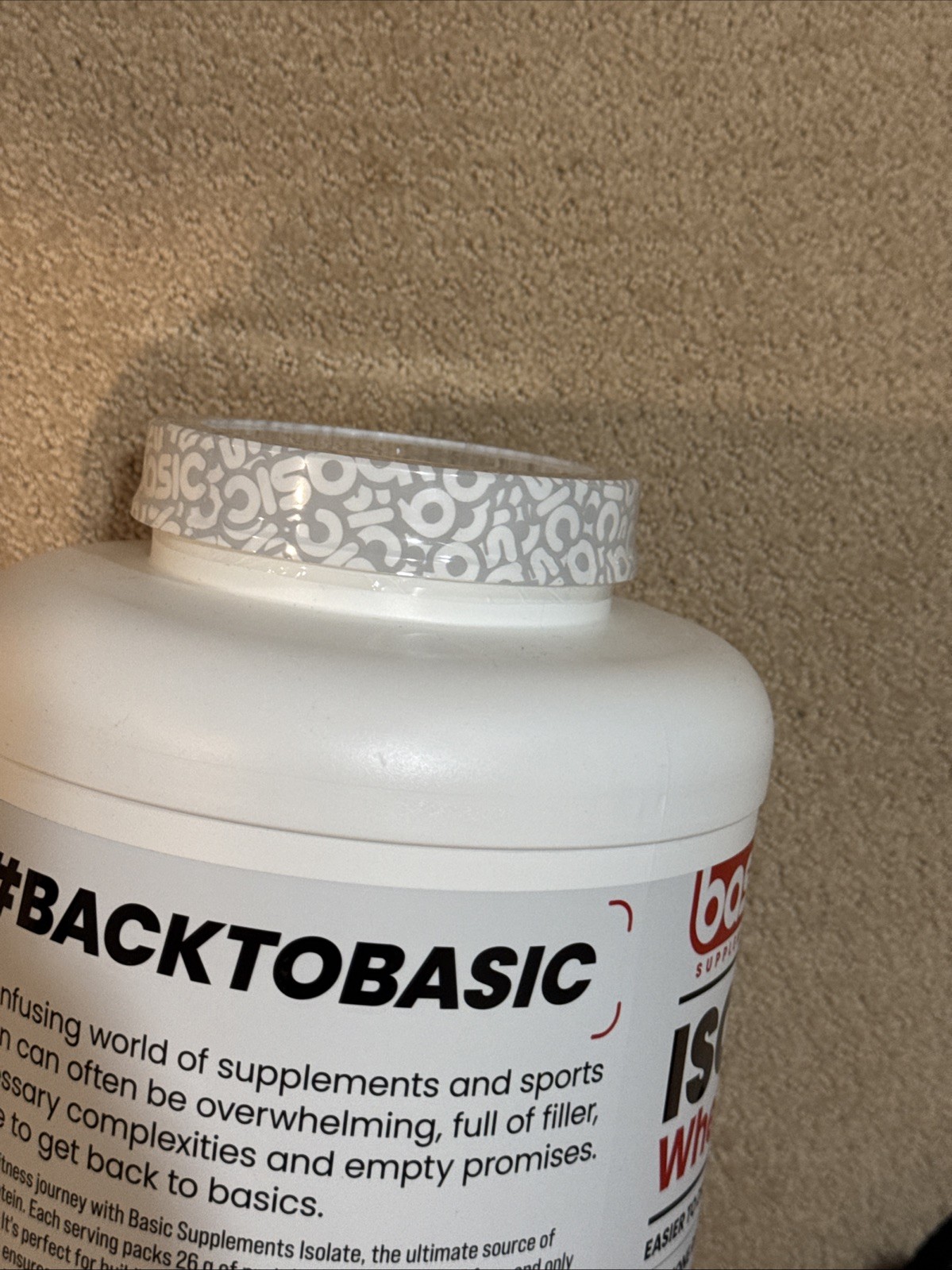 Basic Whey Protein Isolate 26g Protein Chocolate 5lb Exp 10/2027
