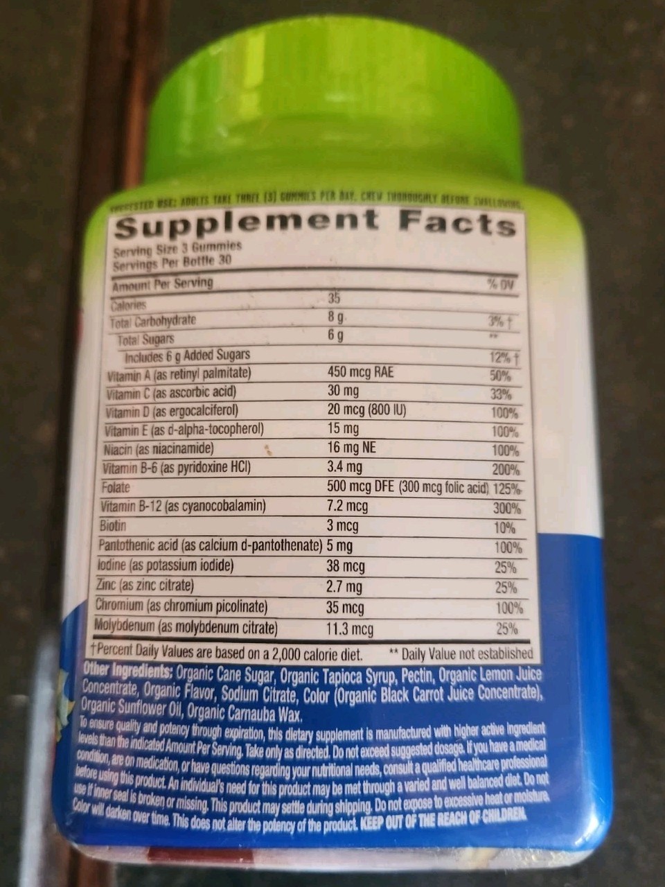 Vitafusion Men’s Multivitamin Organic Gummies Strawberry Flavor 90ct