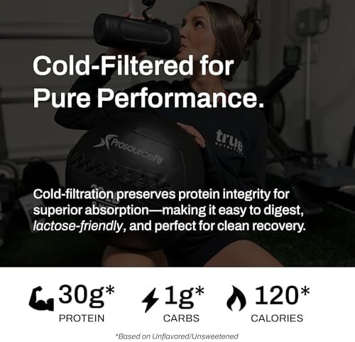 True Nutrition Whey Protein Isolate Powder – Cold-Filtered, 30g Protein per S…
