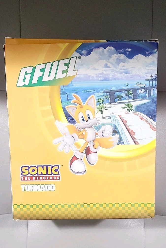 Limited Edition G Fuel Sonic the Hedgehog Tornado Collector’s Box