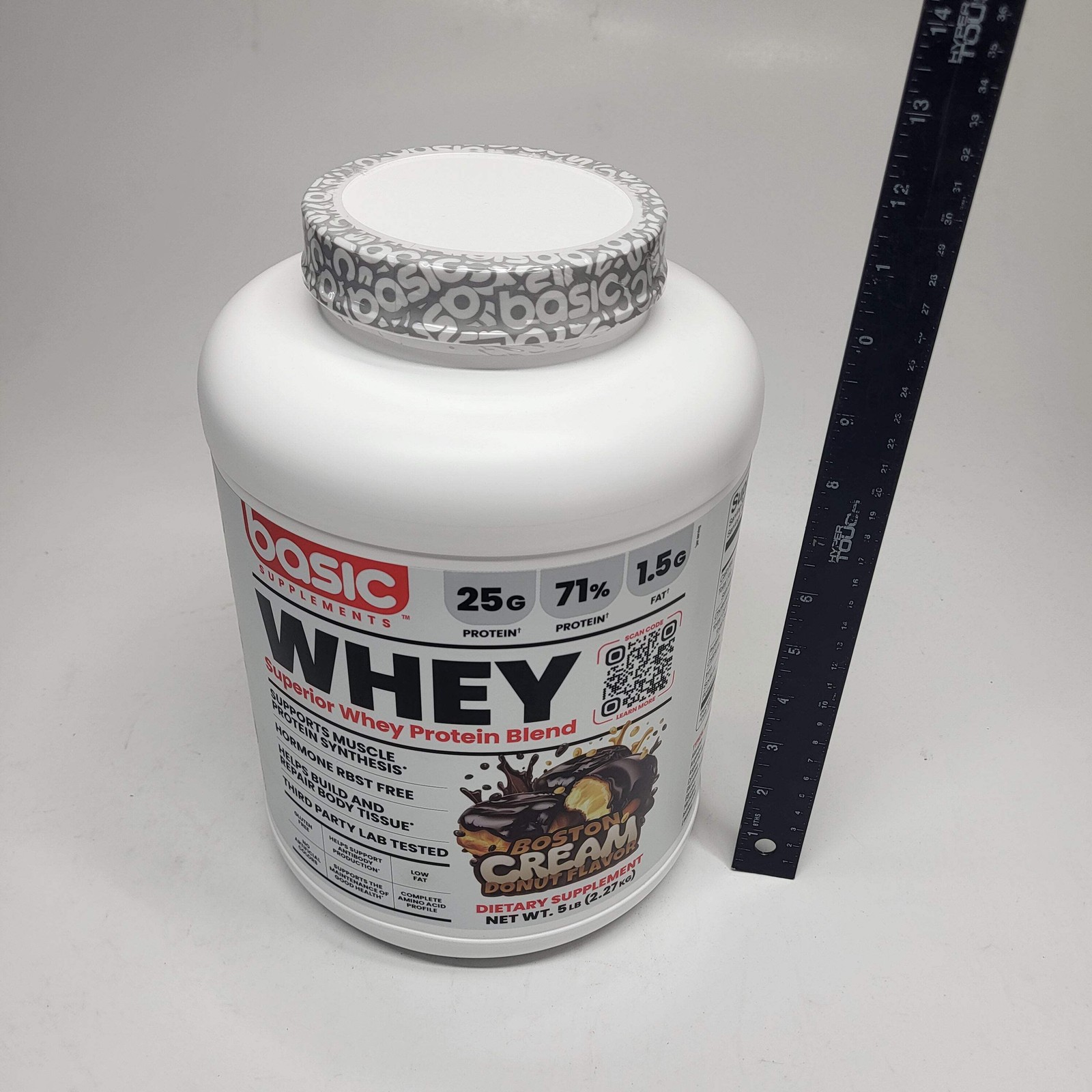 BASIC Basic Whey Protein Blend Muscle Building Boston Donut 5lbs BB 12/27