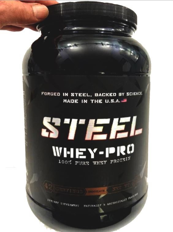 Steel Supplements, Steel Whey-PRO 100% PURE Whey Protein Chocolate 42 Servings