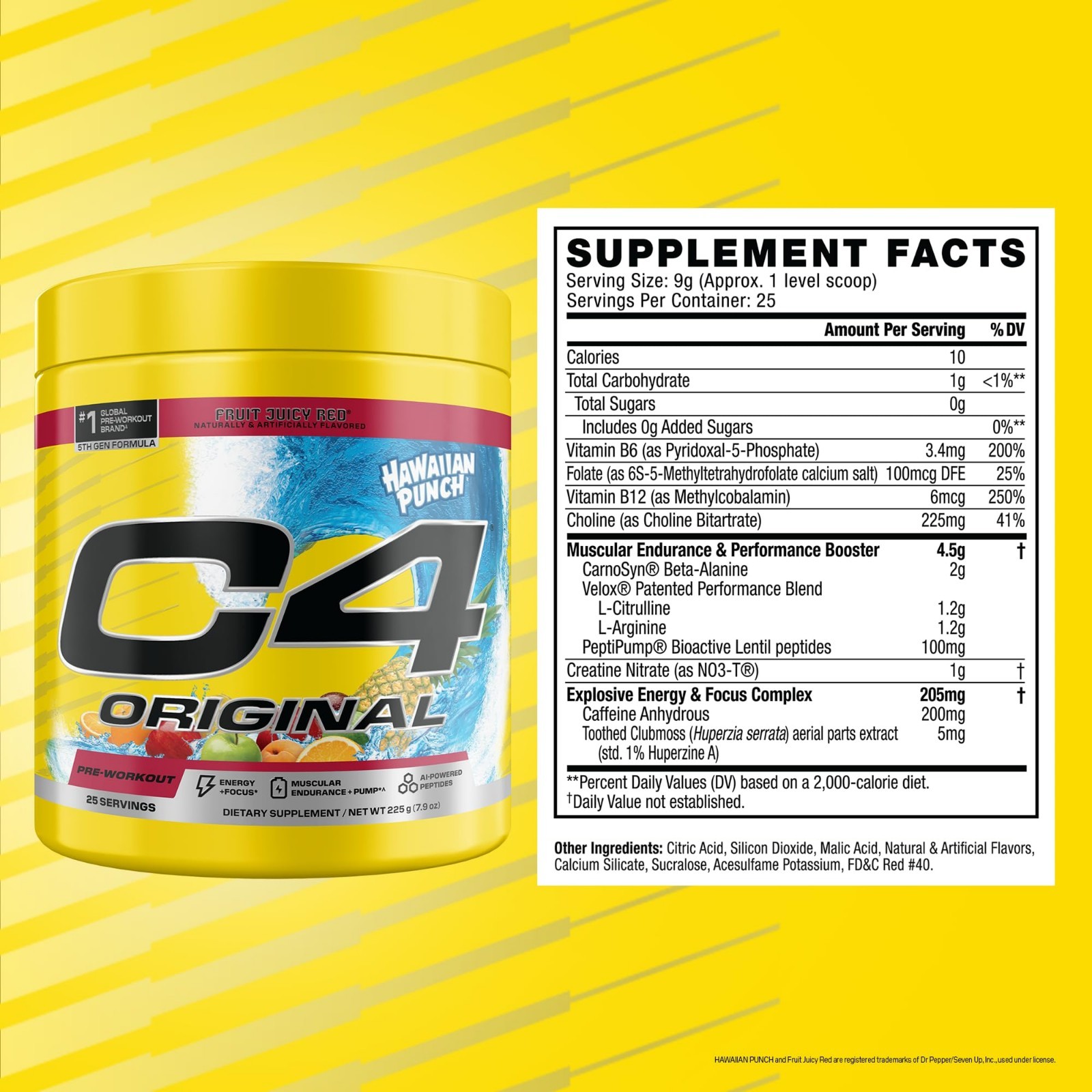 Pre Workout Powder 200mg Caffeine – Energy Boost, 25 Servings, Fitness Fuel