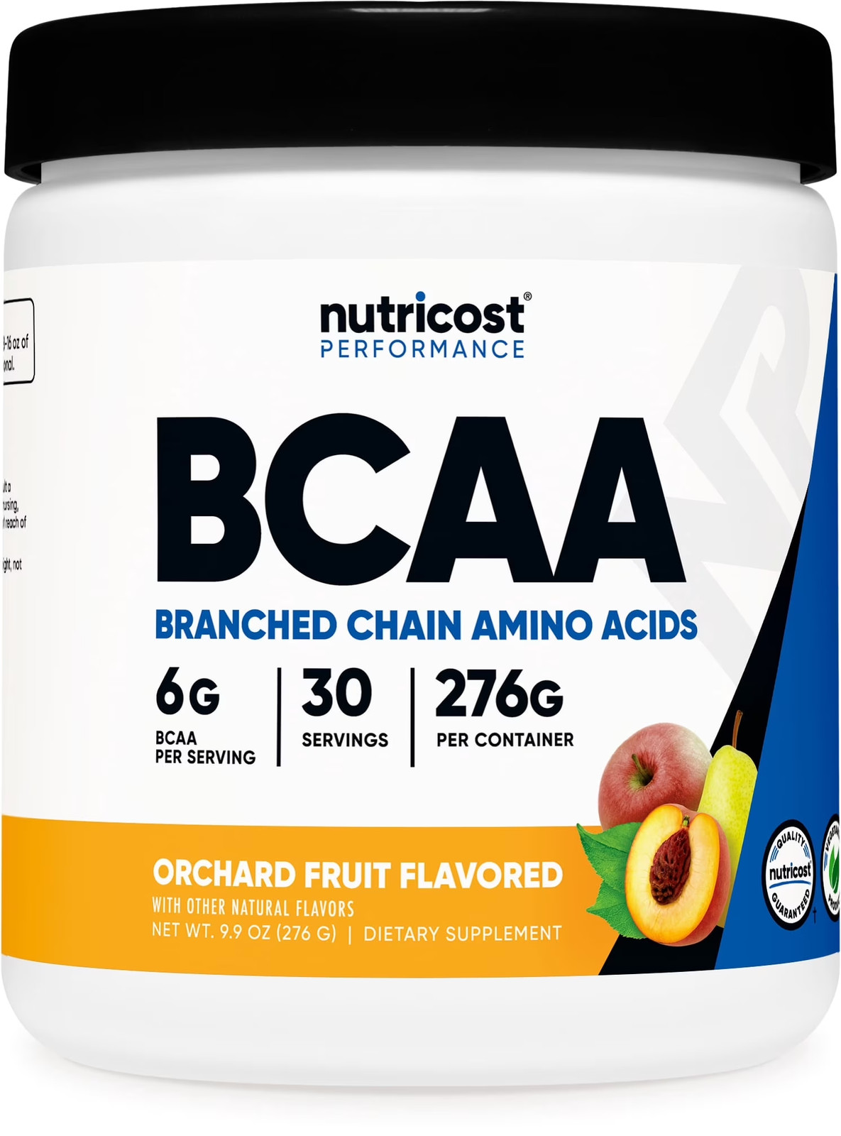 BCAA Powder 2:1:1 (Orchard Fruit) – Branch Chain Amino Acids, 6G per Serving, Ve