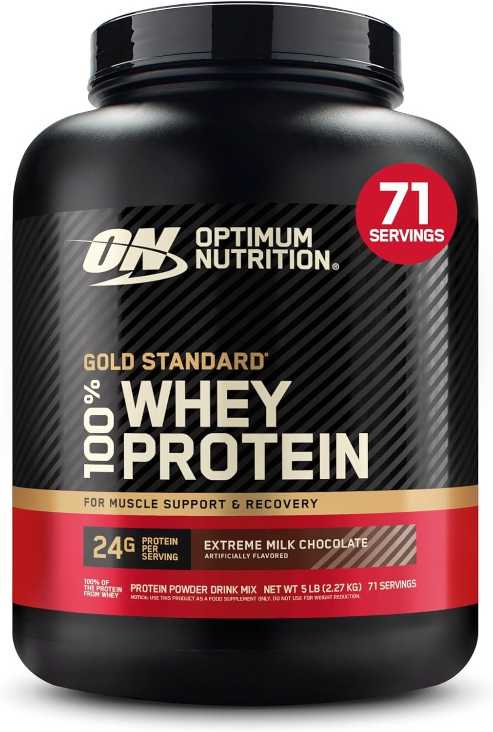 Optimum Nutrition 100% Whey Protein Powder Extreme Milk Choc NEW dented exp12/26