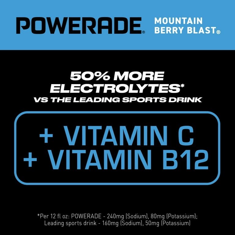 Powerade Mountain Berry Blast Sports Drink – 8pk/20 fl oz Bottles