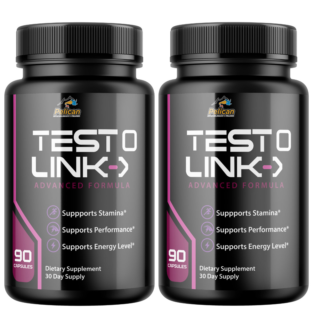 Testo Link- Bodybuilding & Men’s Health Support- 2 Bottles- 180 Capsules