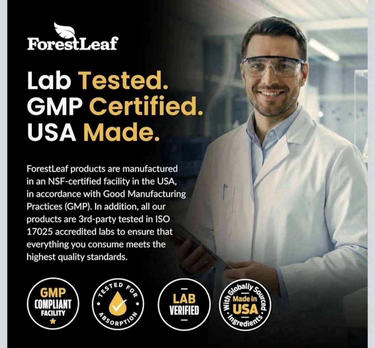 ForestLeaf Micronized Creatine Monohydrate Powder 100 Servings EXP 12/28 NEW