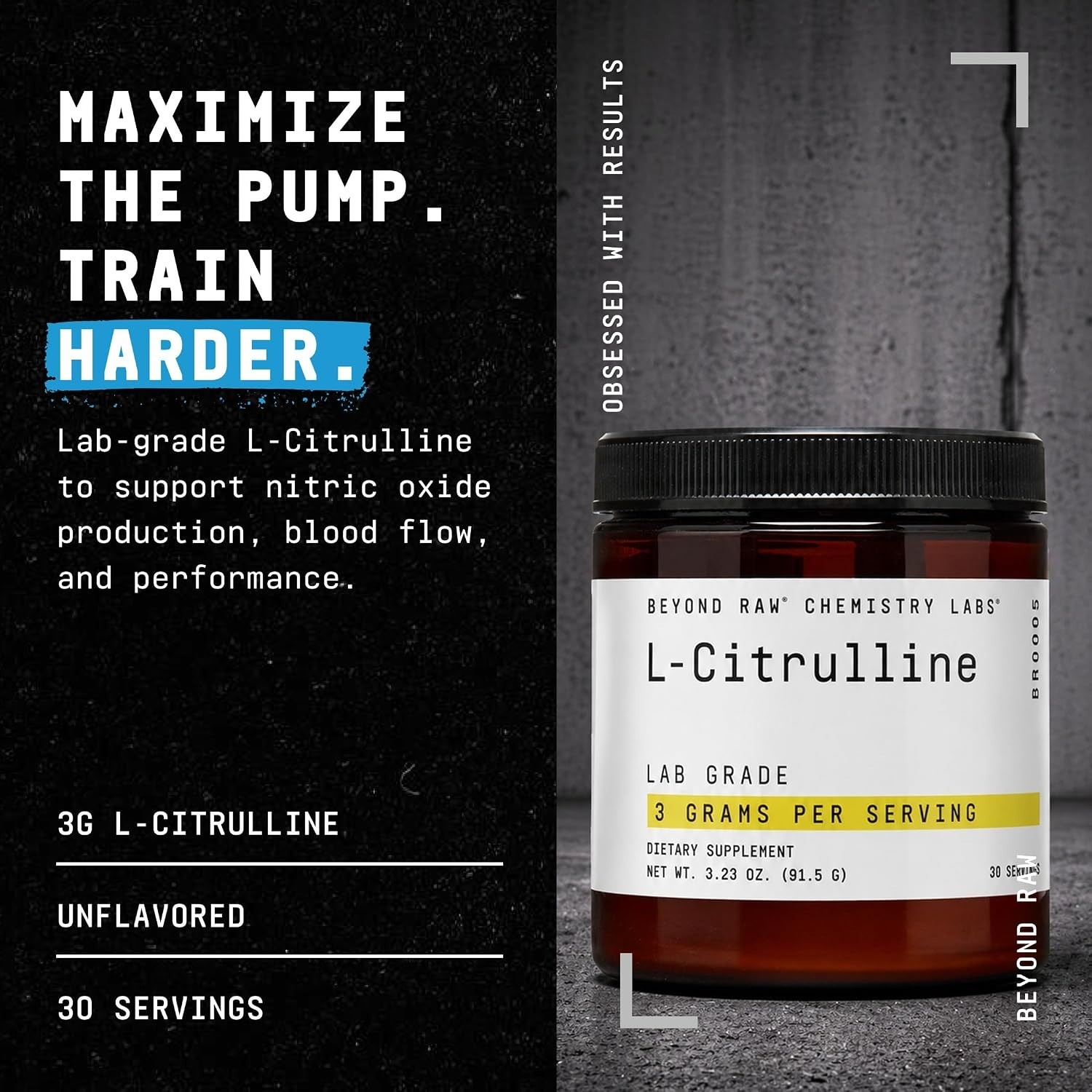 Chemistry Labs L-Citrulline Powder, Supports Peak Performance, 30 Servings