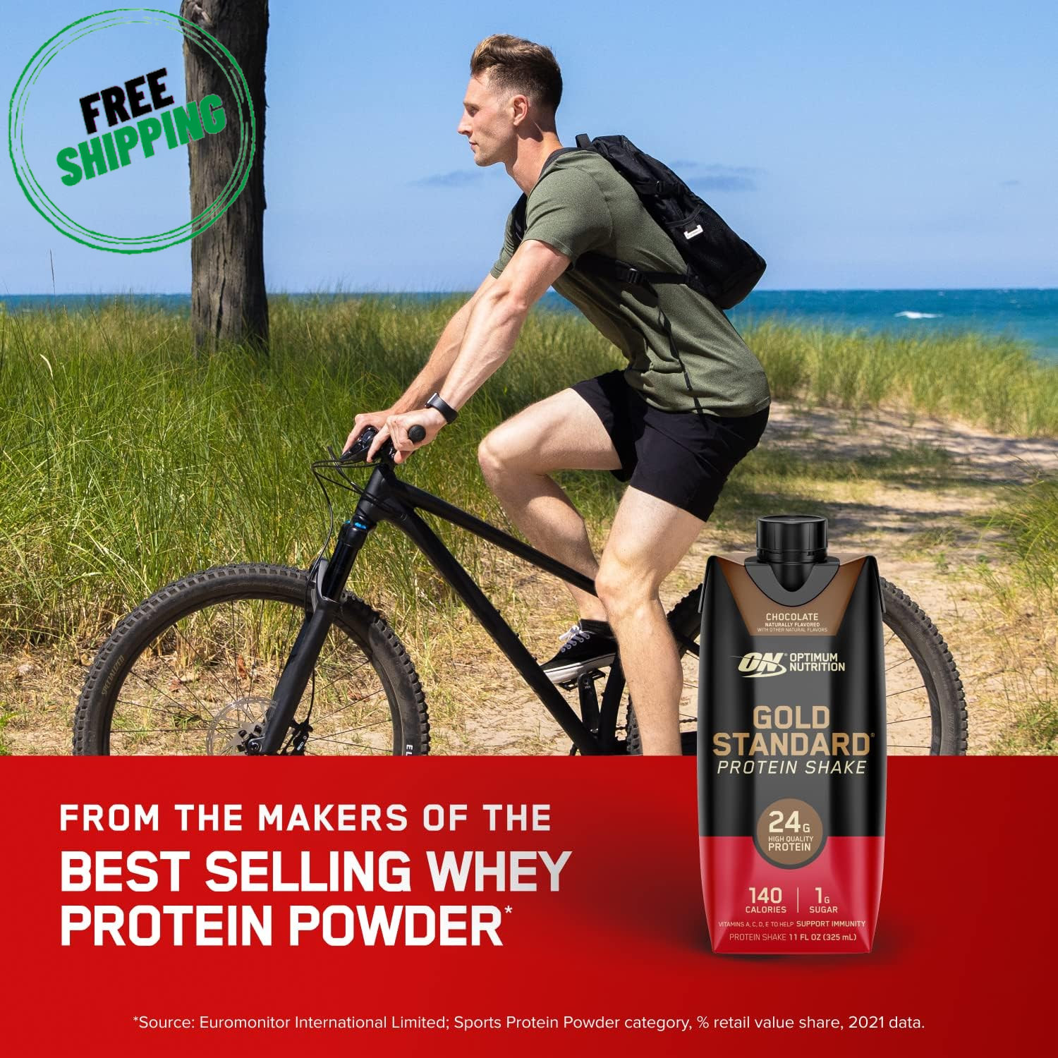 Optimum Nutrition Gold Standard Protein Shake, 24G Protein, 11 Fl Oz, 12 Ct