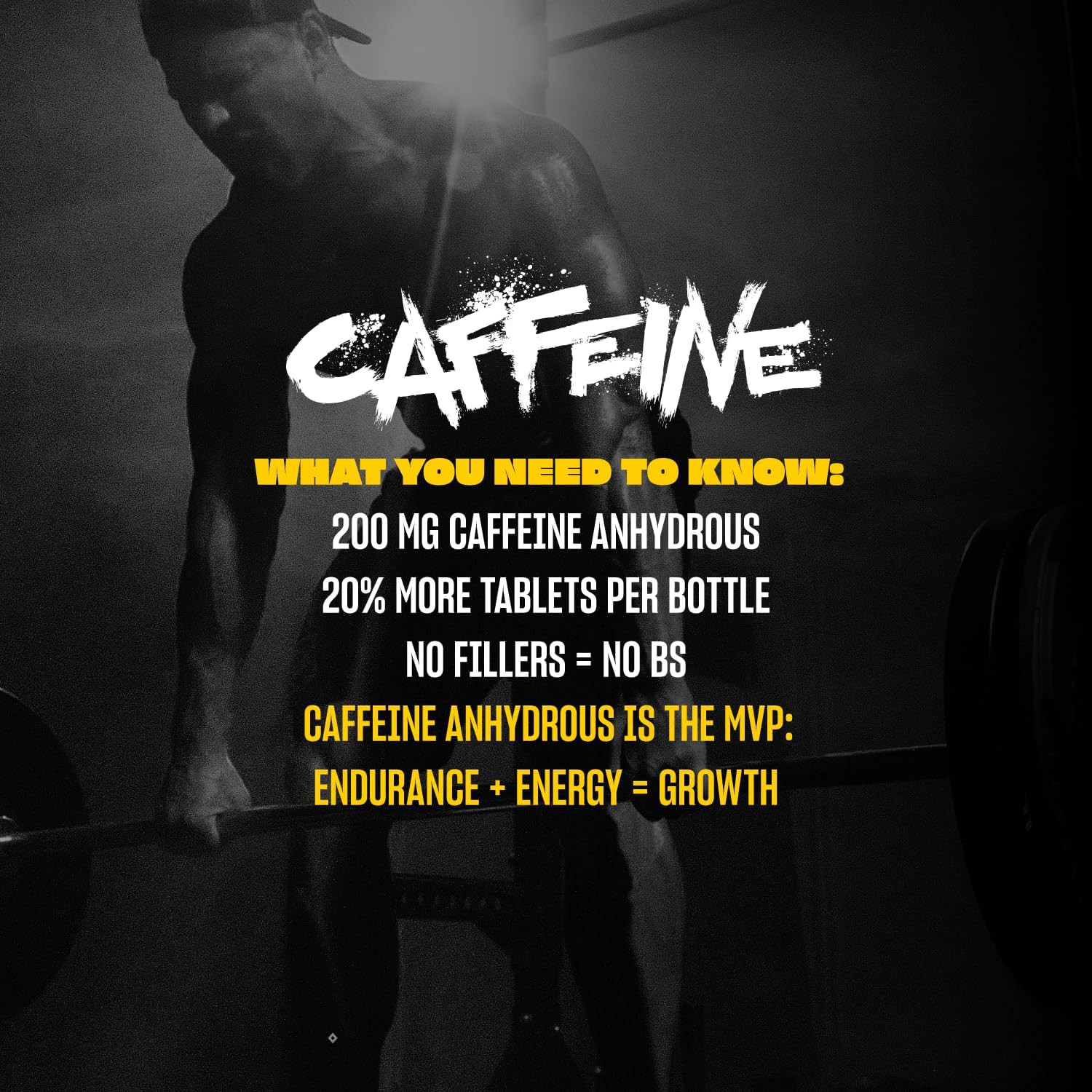 Caffeine Pills – Pharmaceutical-Grade Pure Caffeine Supplement for Boosting E…