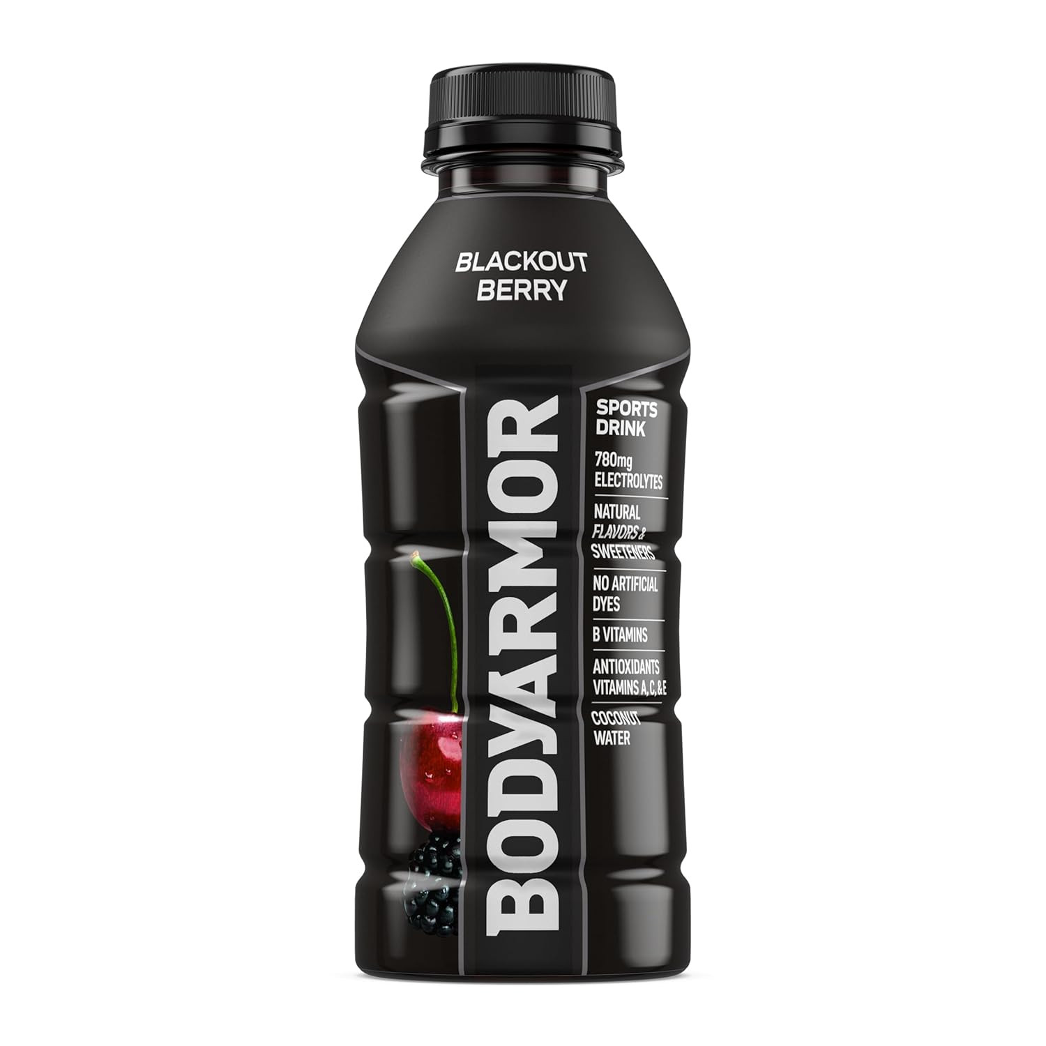 BODYARMOR Sports Drink, Blackout Berry, Electrolyte Hydration, 16 oz, 12 ct