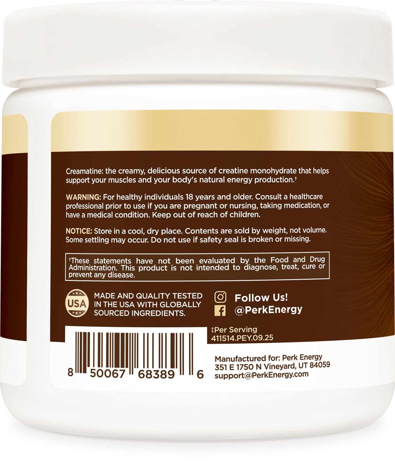 Creamatine (Coconut Cream) 30 Servings – Flavored Creatine Monohydrate, 5g of…