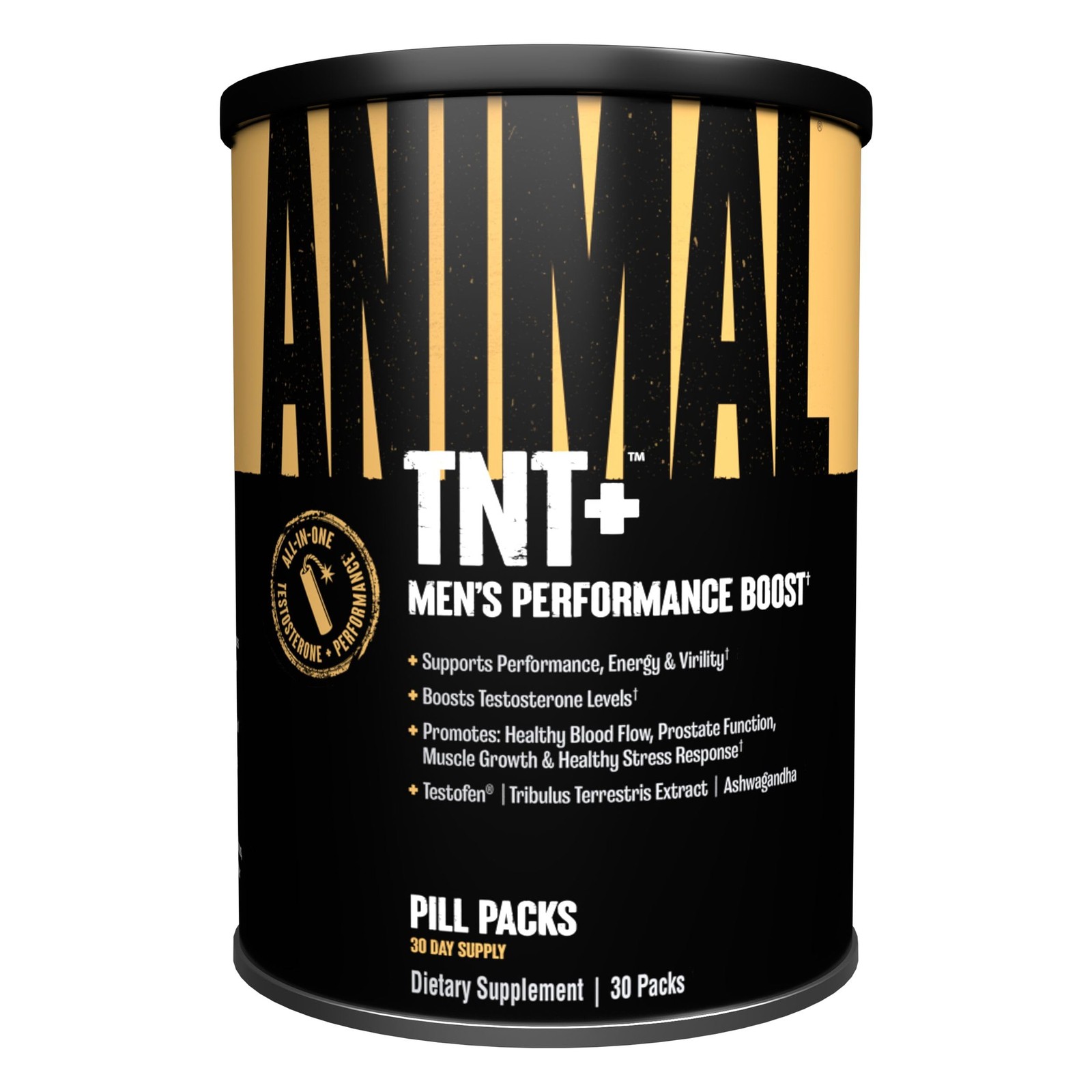 Animal TNT+ – Mens Support, Prostate 30 Count (Pack of 1), Brown