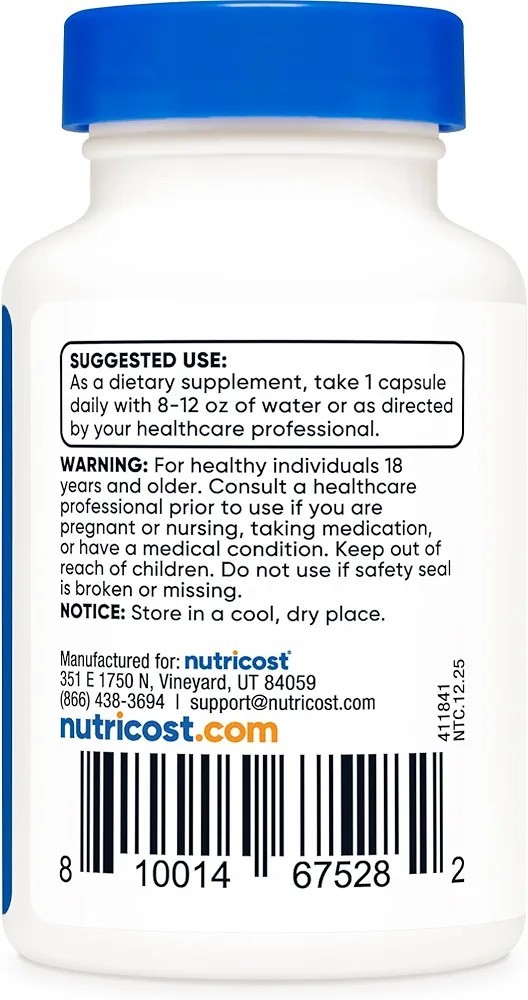 Nutricost Tudca Pills, 250mg Per Capsule, 30 Capsules