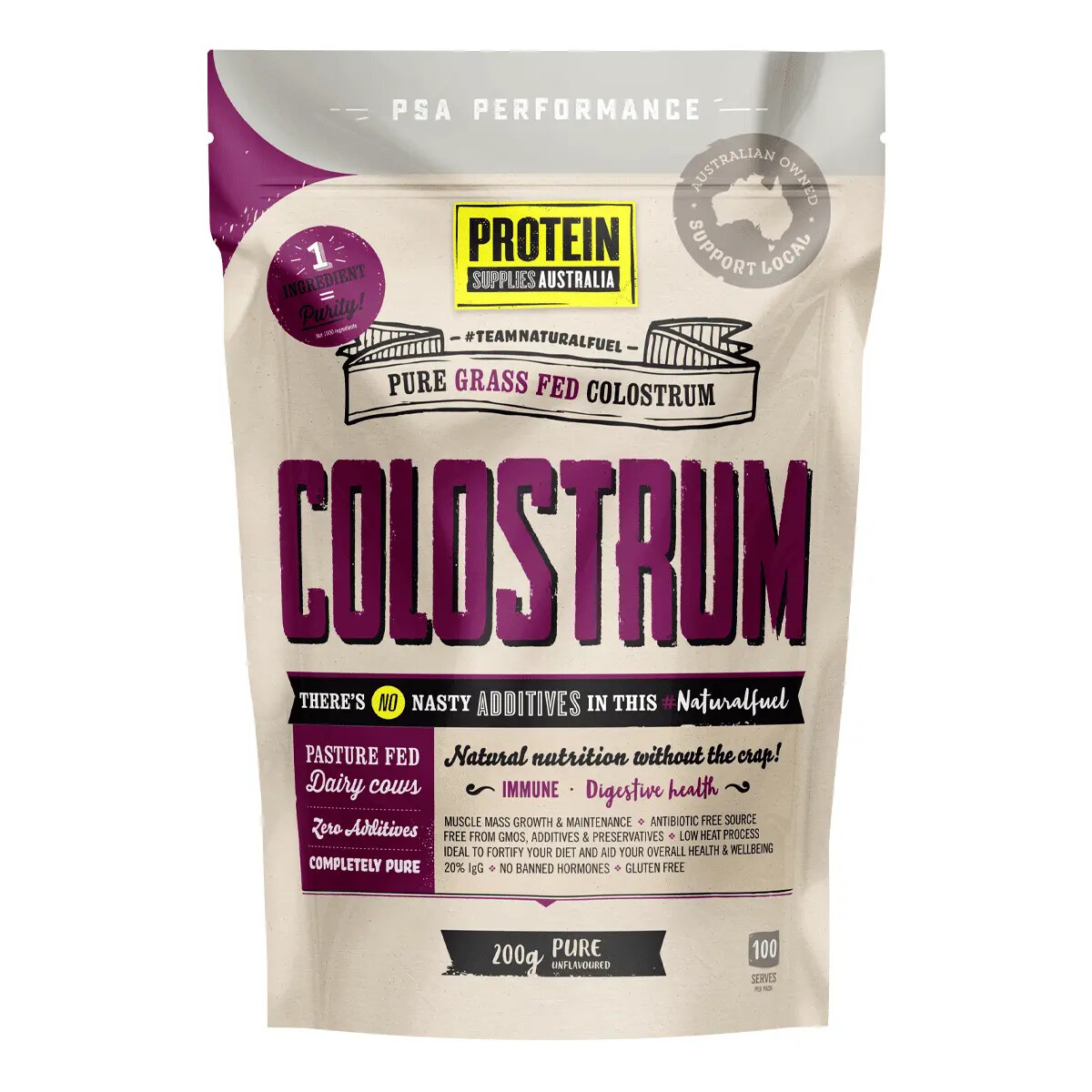 Protein Supplies Australia, Colostrum, 200g