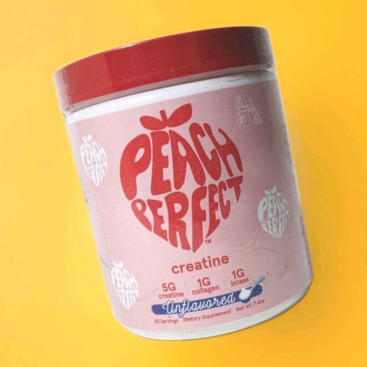 Peach Perfect Creatine Monohydrate Powder Unflavored 7.4Oz Exp 2027