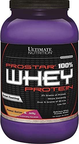 Prostar Whey Protein Powder 25 Grams of Protein – 30 Servings, PB&J, 2 Pounds