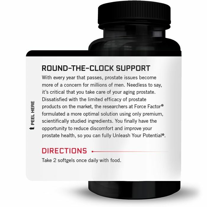 Force Factor Prostate – Prostate Support w/ Beta-Sitosterol & Saw Palmetto