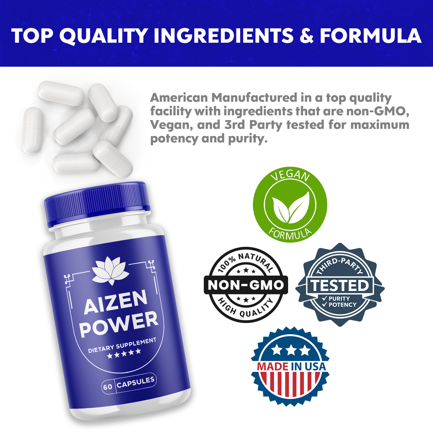 Aizen Power Pills – Aizen Power Male Vitality Support Supplement ORIGINAL -5Pack