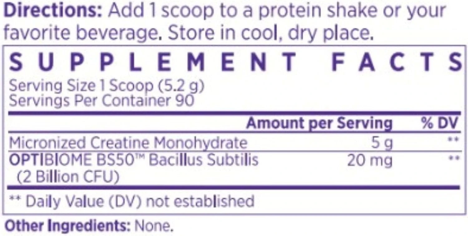 NAOMI Gentle GI Creatine with OPTIBIOME®, Gut-Friendly Creatine Monohydrate
