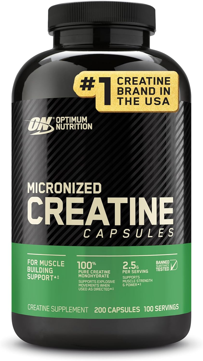 Creatine, Micronized Creatine Monohydrate Powder, Supports Strength & Recovery,