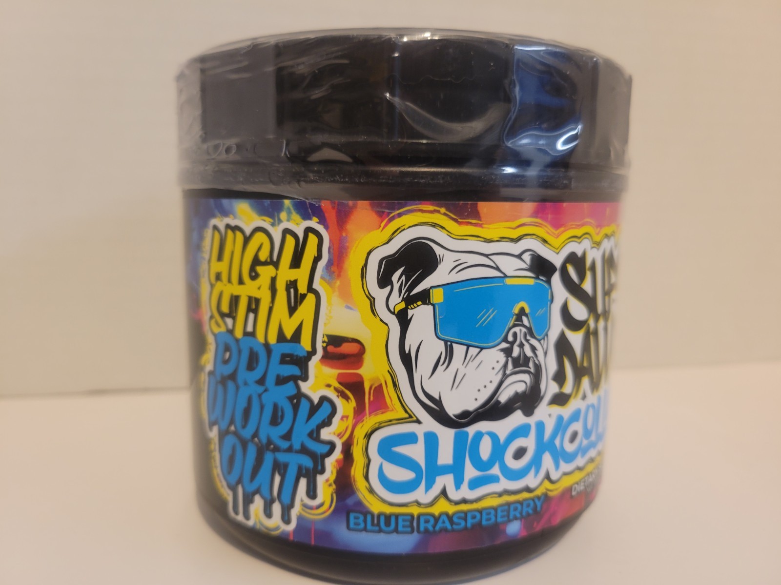 SUPP DAWG Shock Collar Blue Raspberry High Stim Pre-workout
