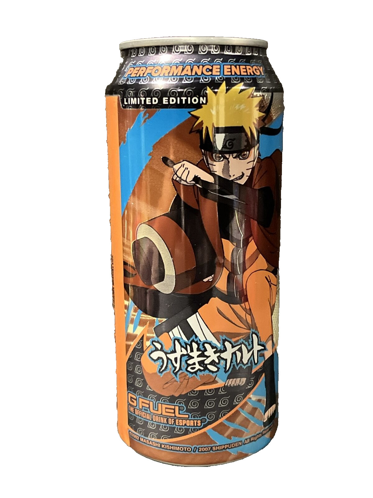FULL G FUEL SAGA MODE NARUTO SHIPPUDEN ANIME NINJA ENERGY DRINK LIMITED EDITION