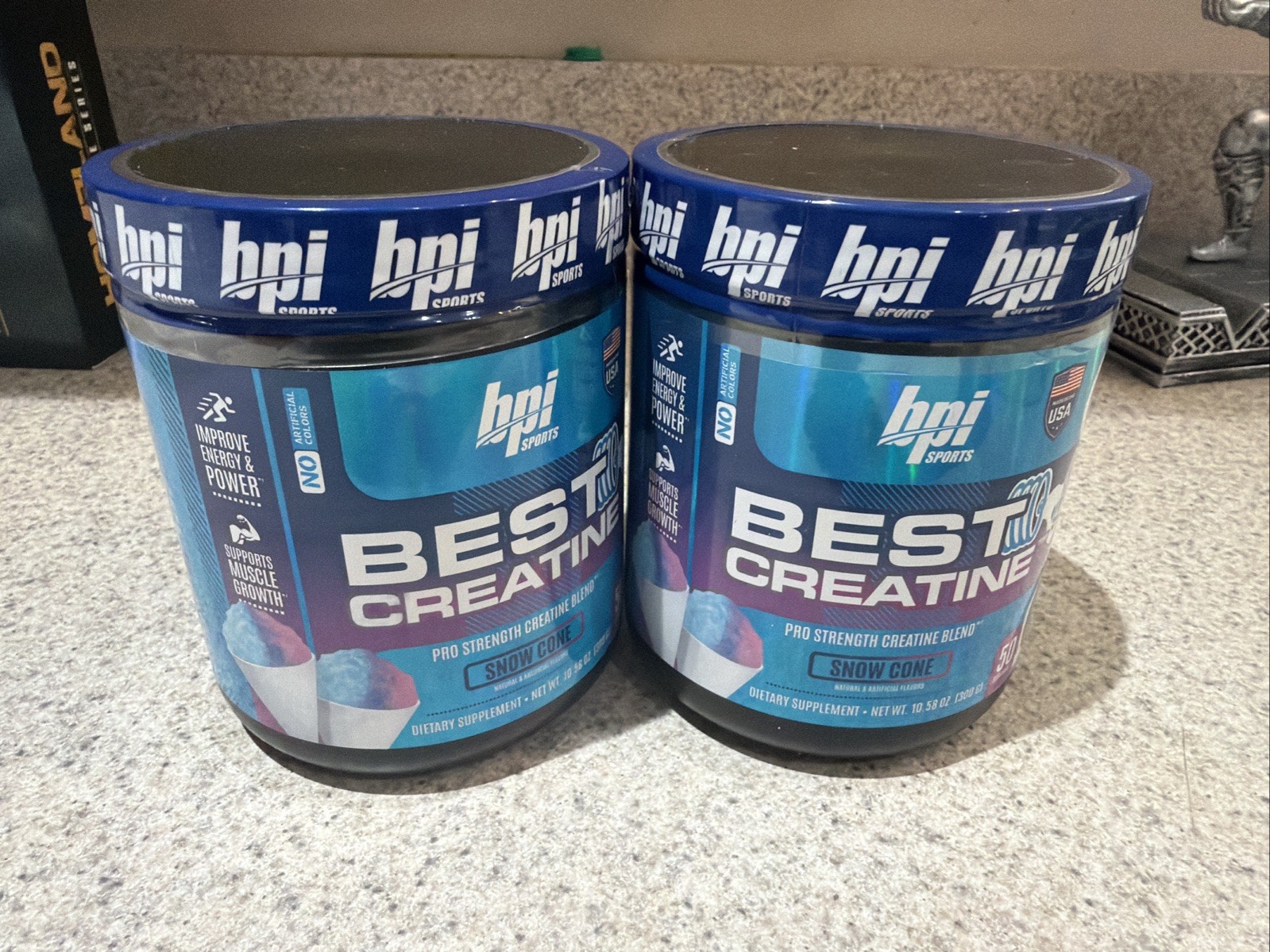 2x BPI Sports Best Creatine 300g Muscle Growth Snow Cone 50 Servings USA SHIP!