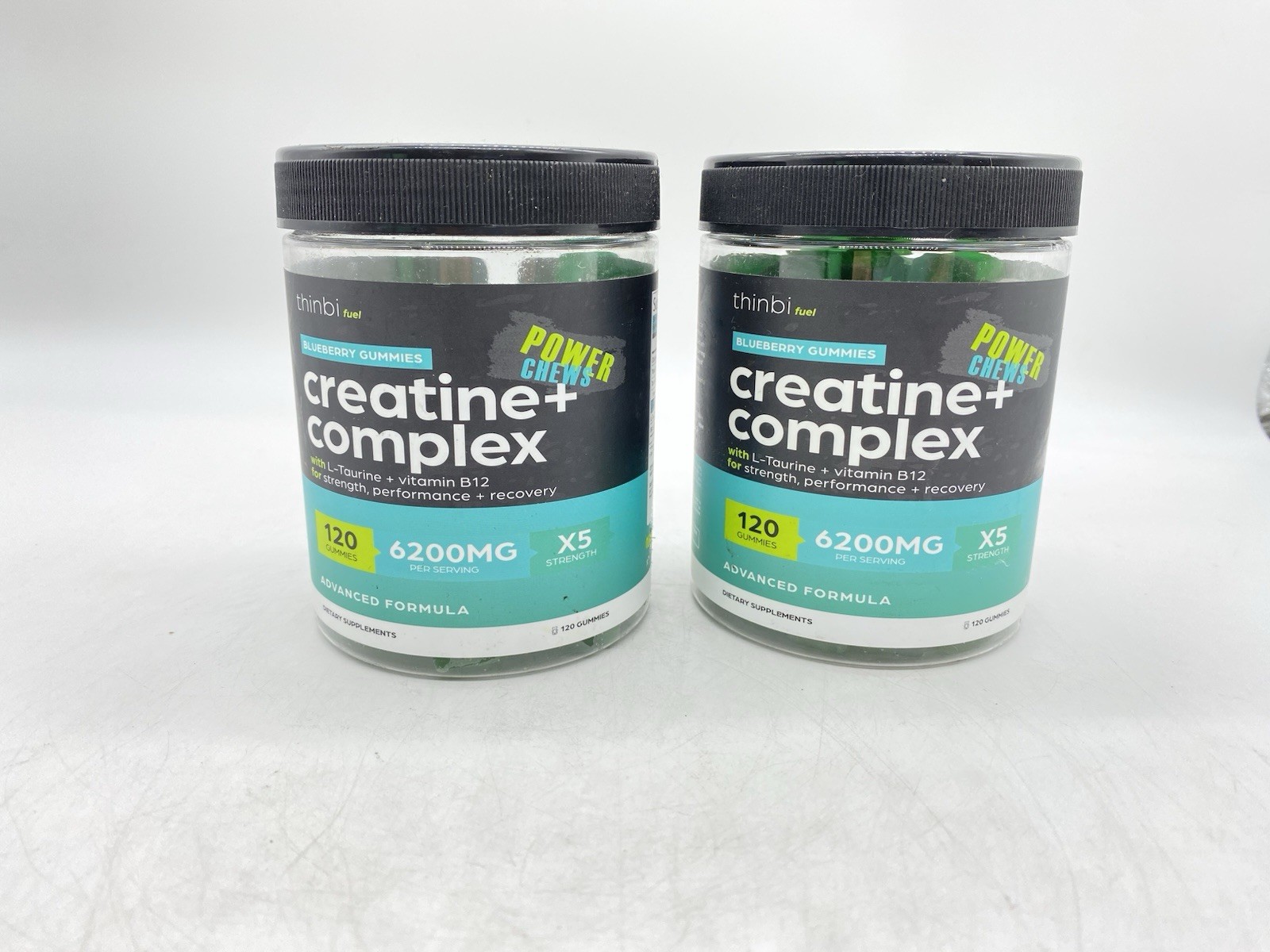 Thinbi Fuel Creatine+ Complex Blueberry Gummies 2pk. – 120 Count Each