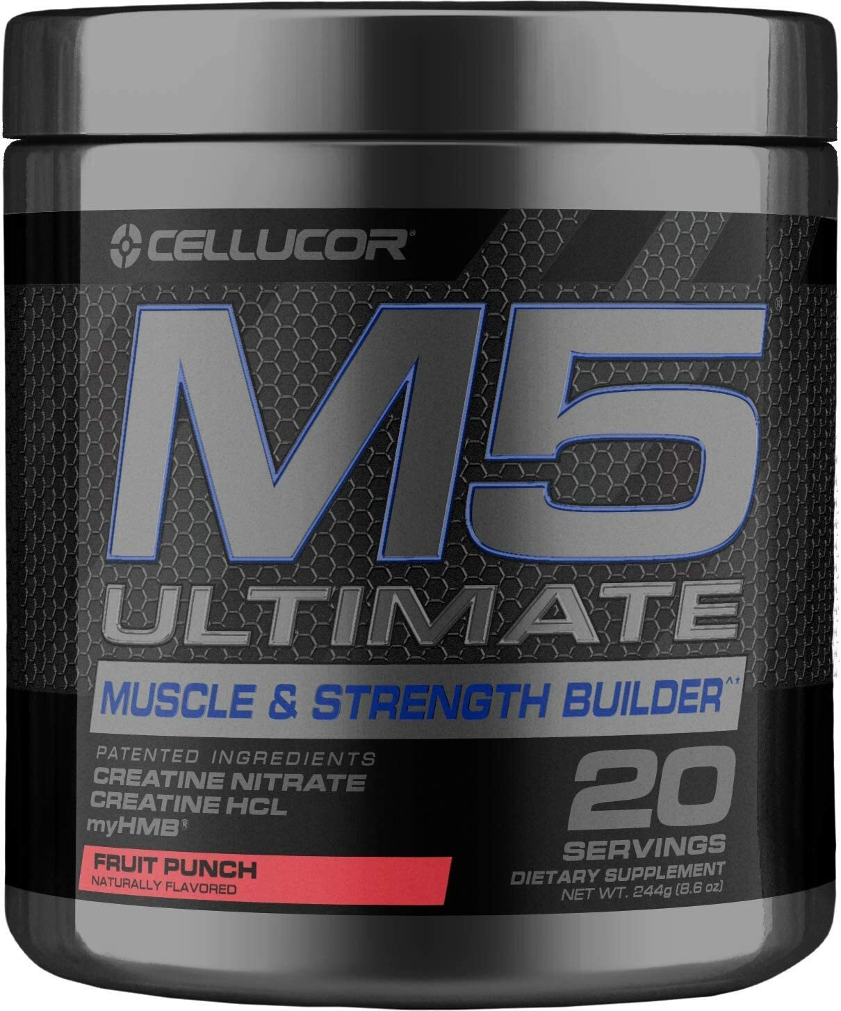 Cellucor M5 Ultimate – Creatine Post Workout Powder – 20 Servings – Fruit Punch