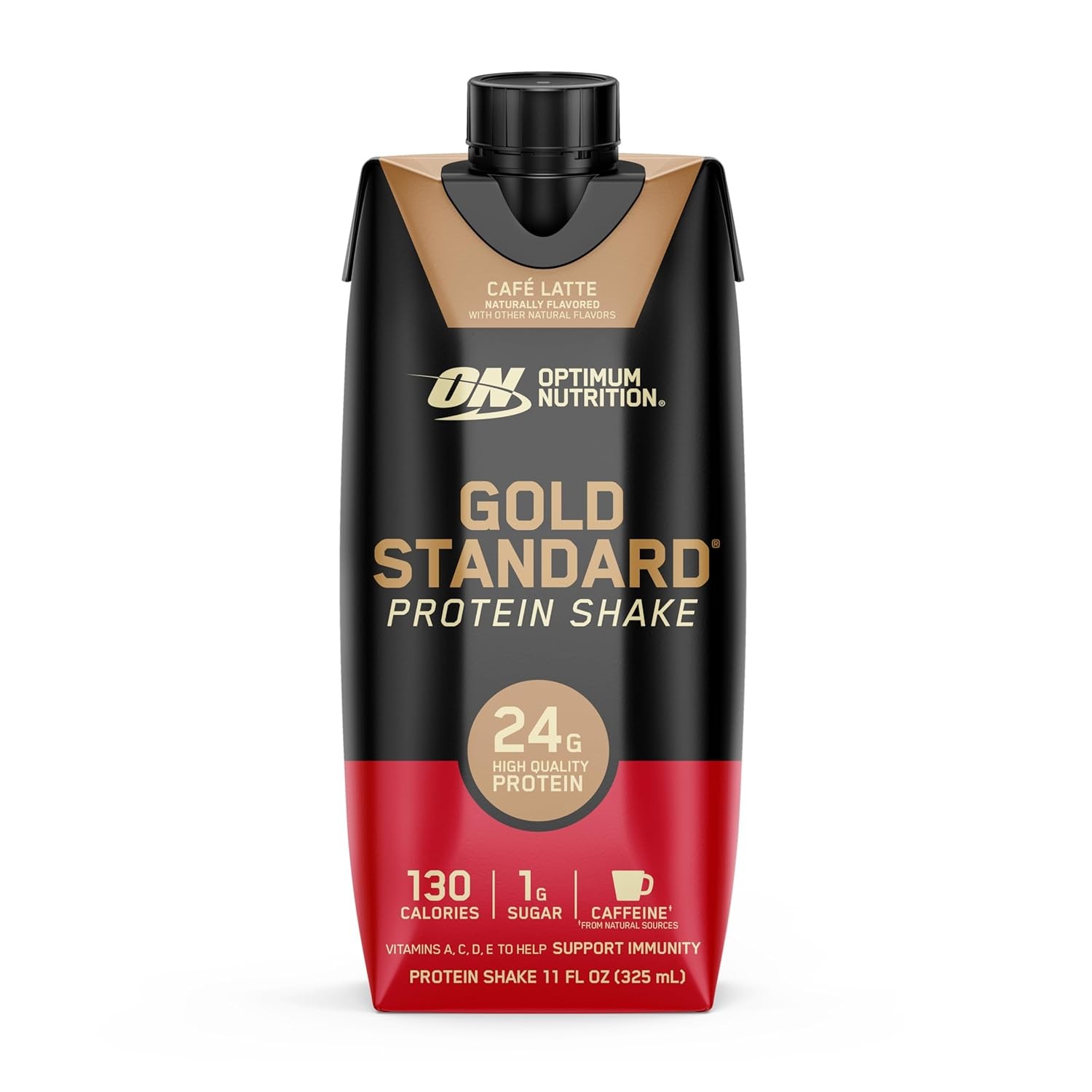 12-PK Gold Standard Protein Shake, 24g Protein 11 fl oz CAFE LATTE Protein Shake