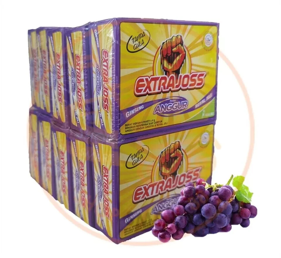 10 Boxes EXTRA JOSS (60 Sachets) Energy Drink Powder Sugar Free Boost Stamina