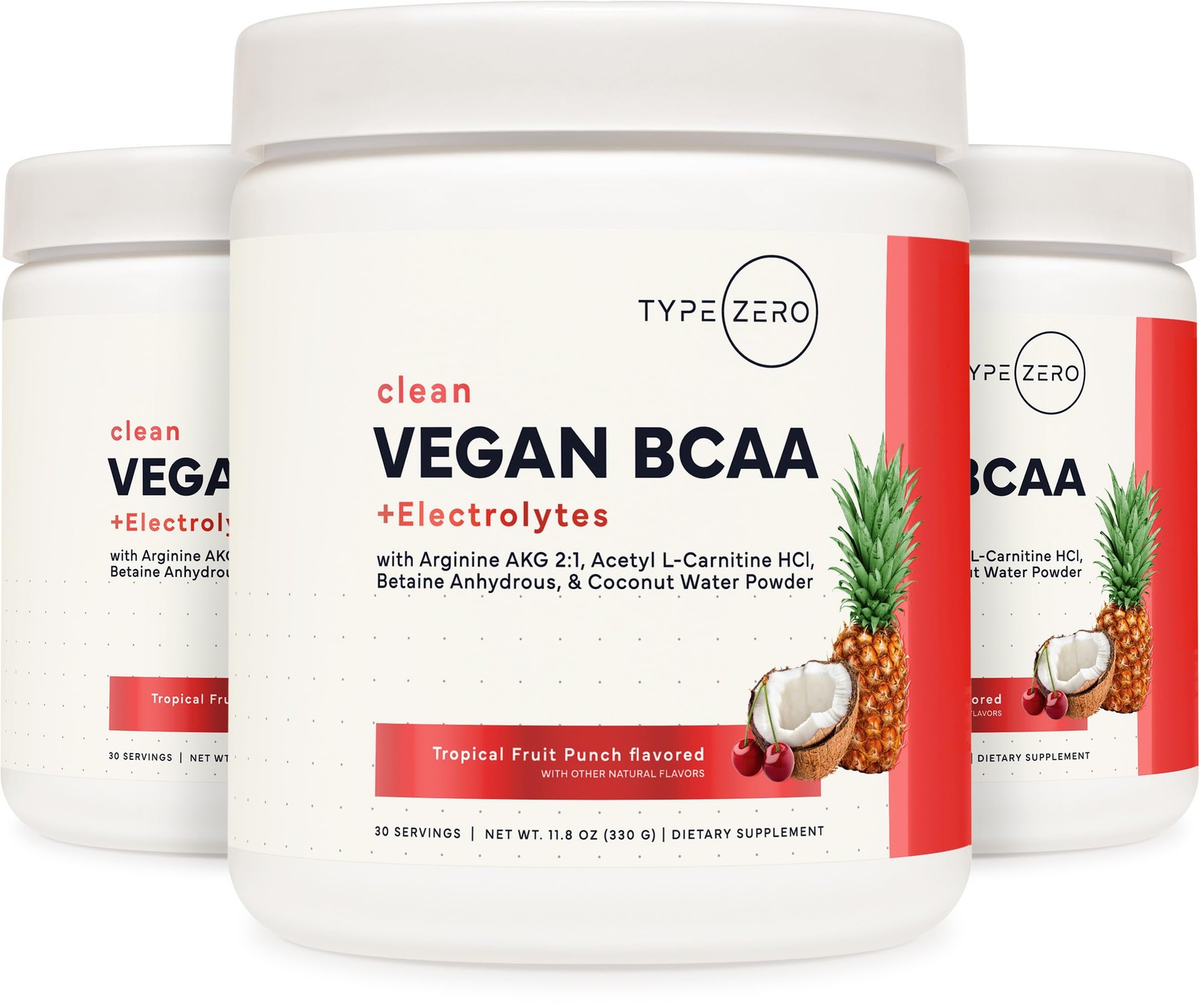 Zero Ultra Clean Vegan BCAA + Electrolytes (Tropical Fruit Punch | 6G) 2:1:1 …