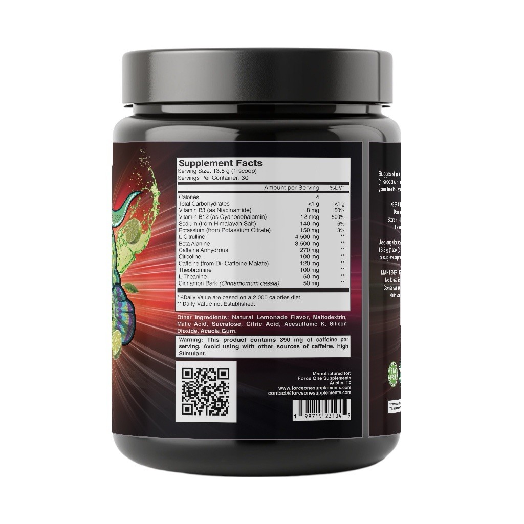 Pre-Workout – Lemonade Flavor