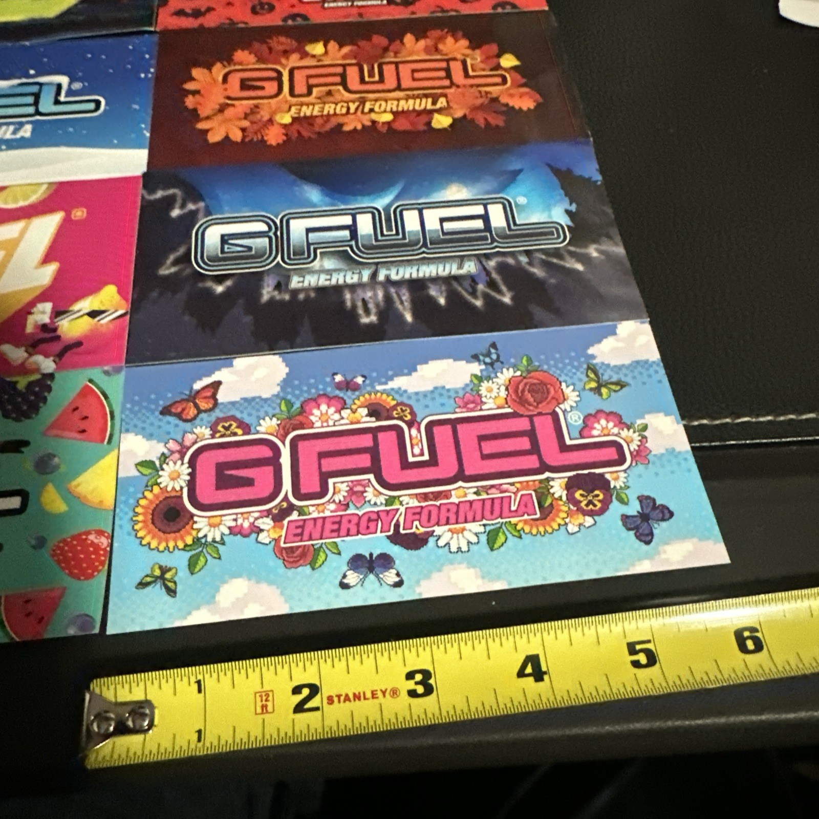 Lot of 8 GFuel Energy Formula Drink Brand Stickers RARE Limited Edition G FUEL