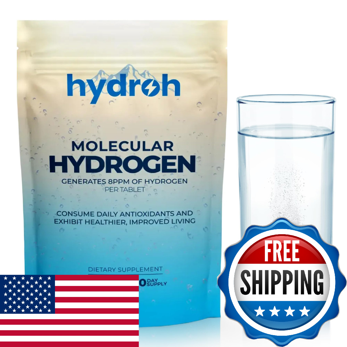 Hydrogen Water Tablets Molecular Hydrogen Tablets Drinking Water Antioxidant-Ric
