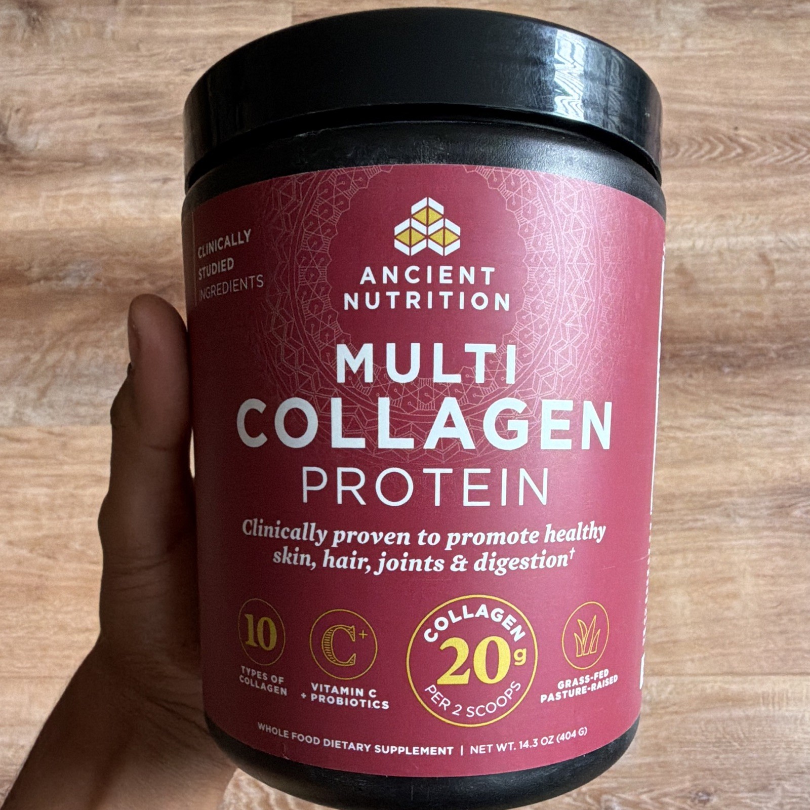 Ancient Nutrition Multi Collagen Protein Powder Unflavored 40 Serving