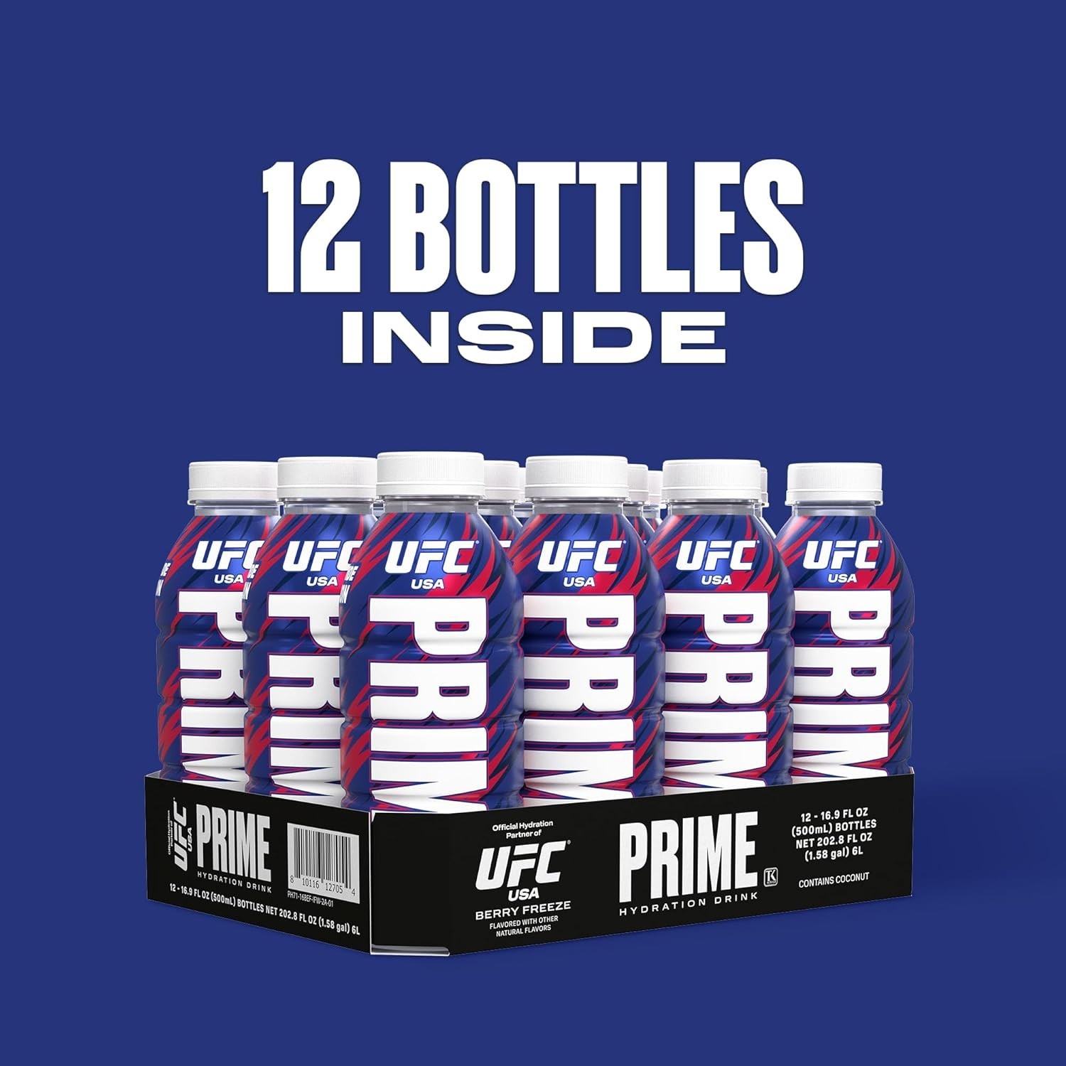 PRIME Hydration Sports Drink – UFC Special, Meta Moon Flavor, 16.9oz (12 Pack)